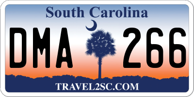 SC license plate DMA266