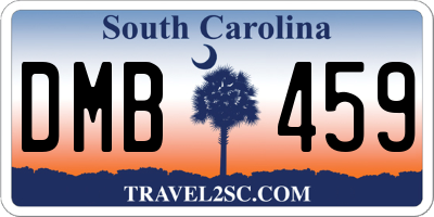 SC license plate DMB459