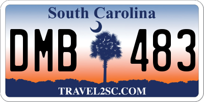 SC license plate DMB483