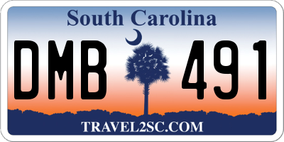 SC license plate DMB491