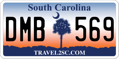 SC license plate DMB569