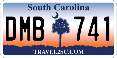 SC license plate DMB741
