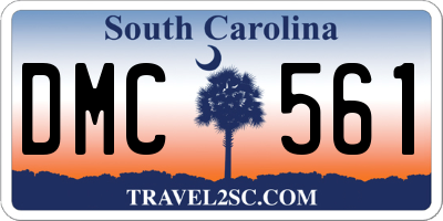 SC license plate DMC561