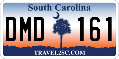 SC license plate DMD161