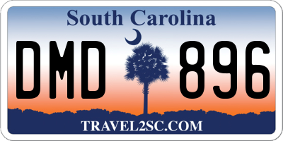 SC license plate DMD896