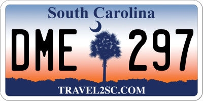 SC license plate DME297