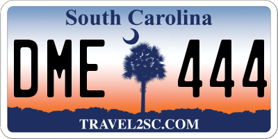 SC license plate DME444