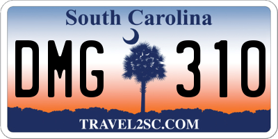 SC license plate DMG310