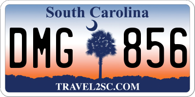 SC license plate DMG856