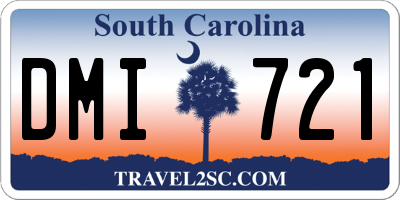 SC license plate DMI721