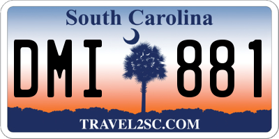 SC license plate DMI881