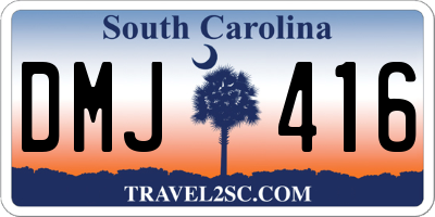 SC license plate DMJ416