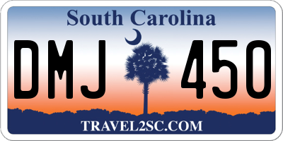 SC license plate DMJ450