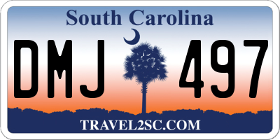 SC license plate DMJ497