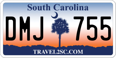 SC license plate DMJ755