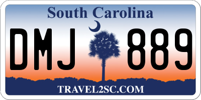 SC license plate DMJ889