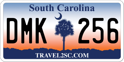 SC license plate DMK256