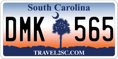 SC license plate DMK565