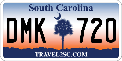SC license plate DMK720