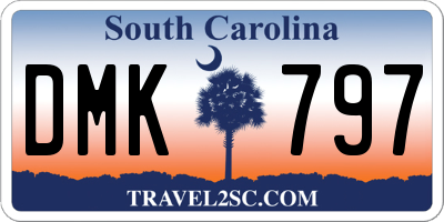 SC license plate DMK797