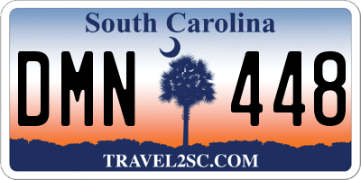 SC license plate DMN448