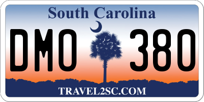 SC license plate DMO380