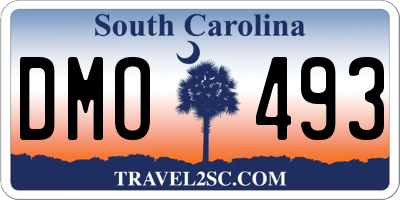 SC license plate DMO493