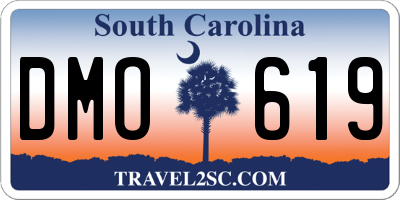 SC license plate DMO619