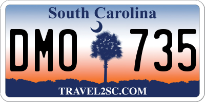 SC license plate DMO735
