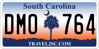 SC license plate DMO764