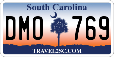 SC license plate DMO769