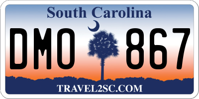 SC license plate DMO867