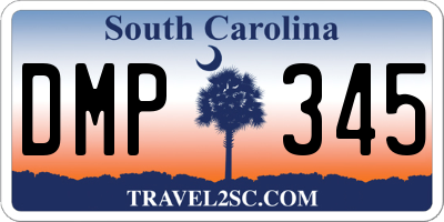 SC license plate DMP345