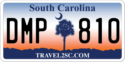 SC license plate DMP810