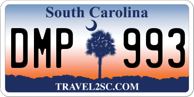 SC license plate DMP993