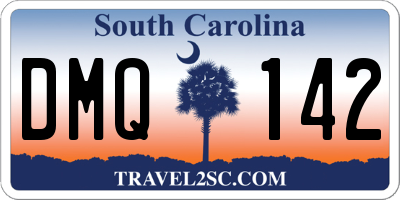 SC license plate DMQ142