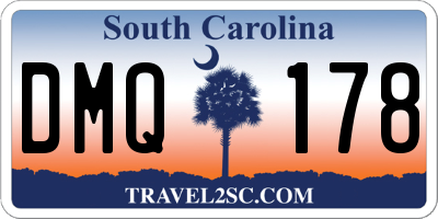 SC license plate DMQ178