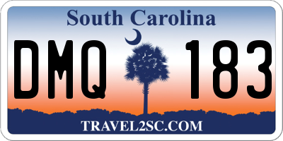 SC license plate DMQ183