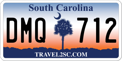 SC license plate DMQ712