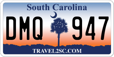 SC license plate DMQ947