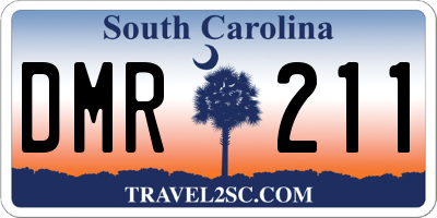 SC license plate DMR211