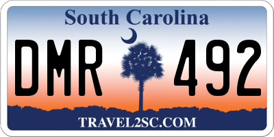 SC license plate DMR492