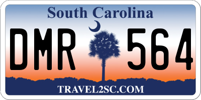 SC license plate DMR564