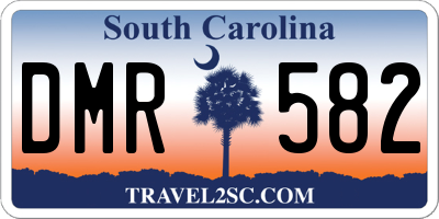 SC license plate DMR582
