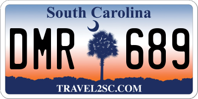 SC license plate DMR689
