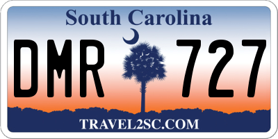 SC license plate DMR727