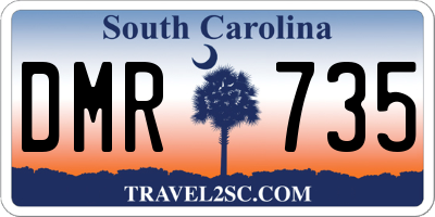 SC license plate DMR735