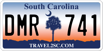SC license plate DMR741
