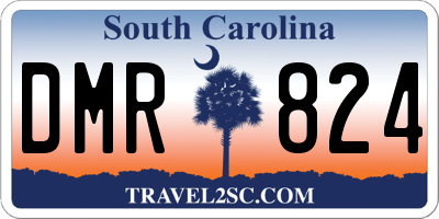 SC license plate DMR824
