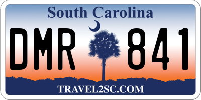 SC license plate DMR841